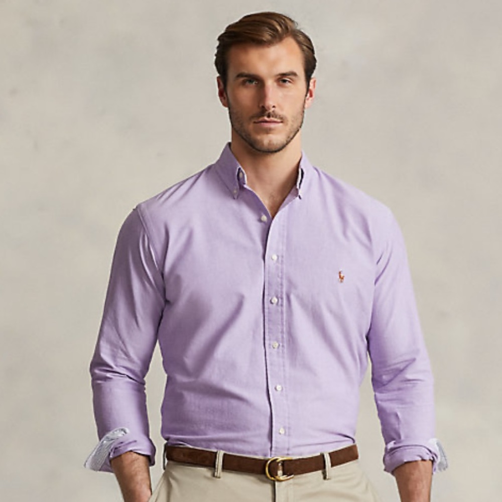 Ralph Lauren Light Purple Button Down size large
